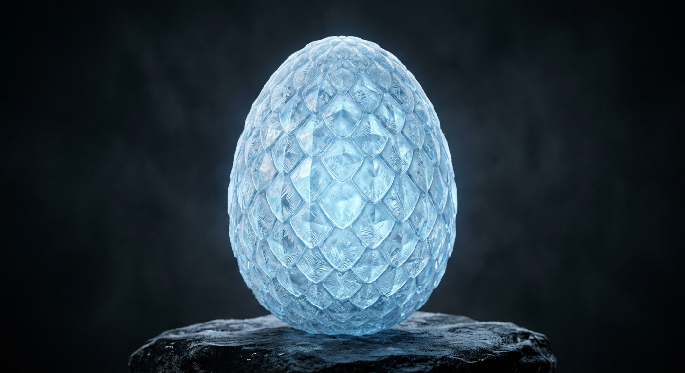 Frost Wyvern dragon egg
